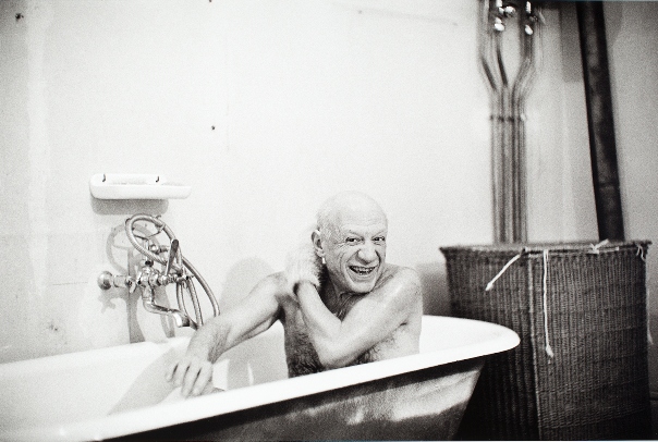 Primera visita de Duncan a Picasso . La Californie, 8 de febrer de 1956 © David Douglas Duncan.