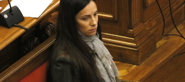 L'acusada pel crim de la Guàrdia Urbana, Rosa Peral, durant la sessió del judici del 10 de març de 2020.