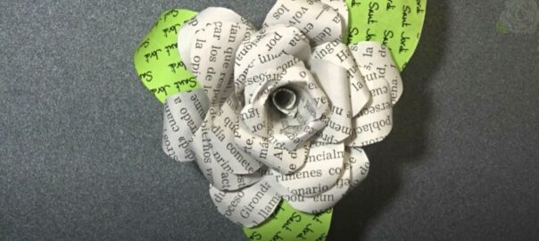 Rosa Paper Sant Jordi Manualitats