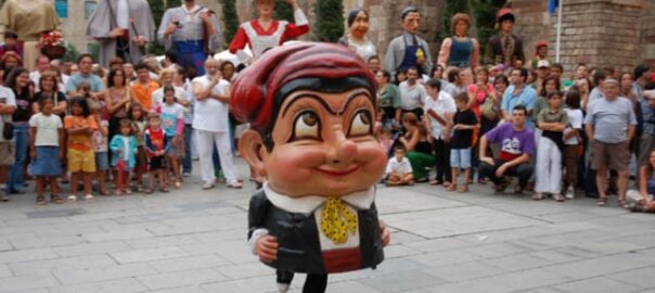 El nan Cu-cut de la plaça Nova a les Festes de Sant Roc.