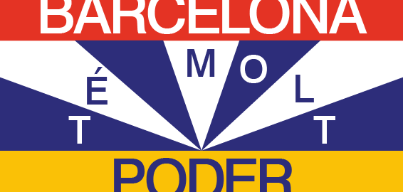 cartell Barcelona té molt poder, de Nacho Padilla, per ajuntament Barcelona