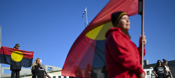 La bandera dels aborígens australians.