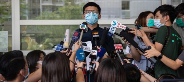 Joshua Wong, activista pro-democràcia d'Hong-Kong.