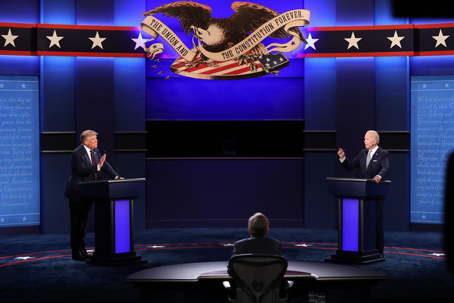 Trump i Biden, durant un dels debats electorals de la campanya.