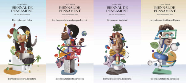 Cartell Biennal Pensament Ciutat Oberta Barcelona 2020