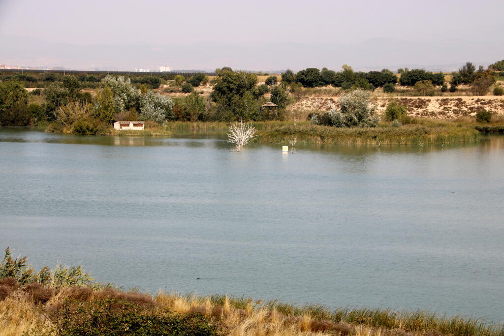 Pla general on es pot veure l'estany d'Ivars i Vila-sana