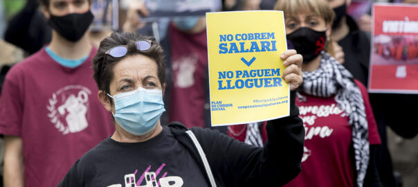 Desnonament al barri de La Prosperitat a Barcelona