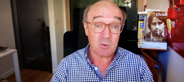 Toni Mayor durant l'entrevista per videoconferència.