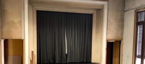 Detall de la massa desconeguda sala de cine de la Casa dels Canonges (fotografia: Vicent Partal).