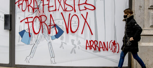 Pintada d'Arran contra Vox