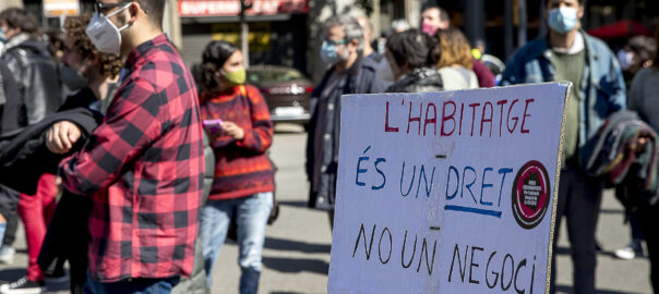 Imatge d'arxiu d'una passada manifestació a Barcelona (fotografia: Albert Salamé)