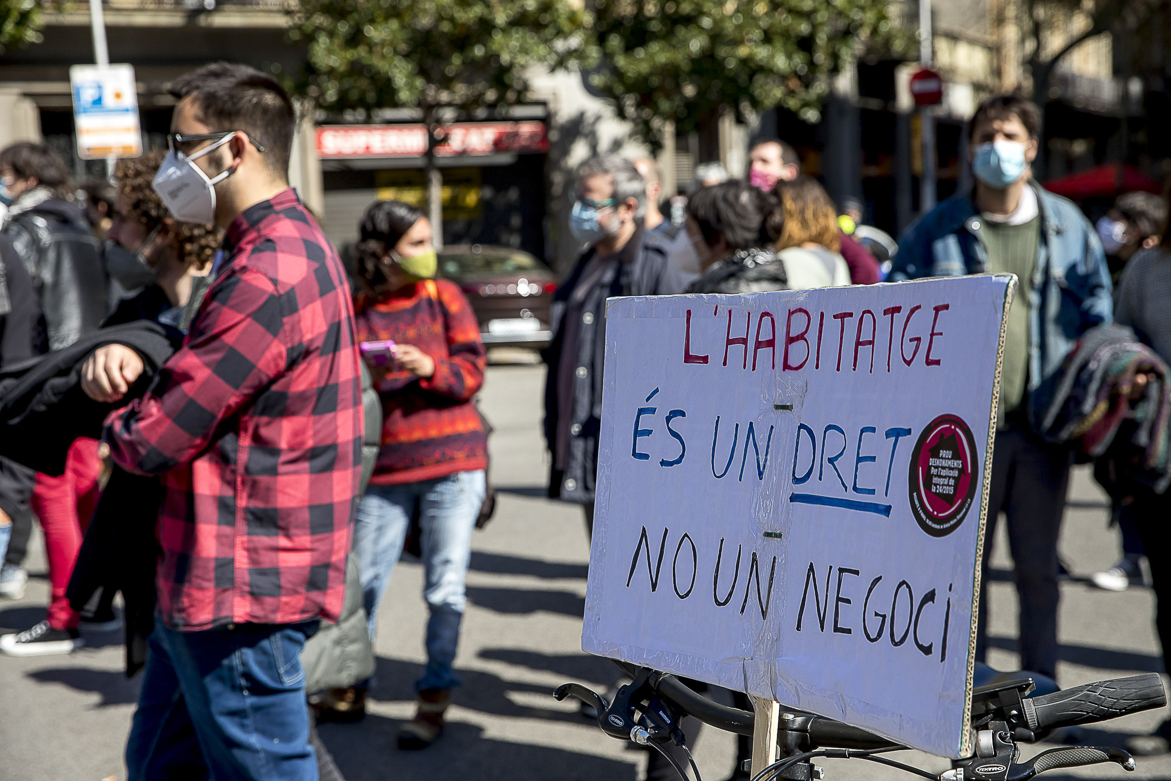 Imatge d'arxiu d'una passada manifestació a Barcelona (fotografia: Albert Salamé)