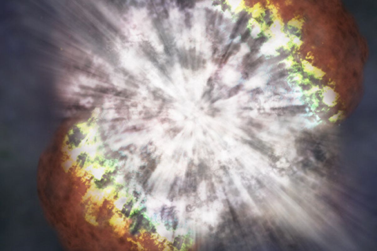 Il·lustració de l'explosió d'una supernova (NASA)