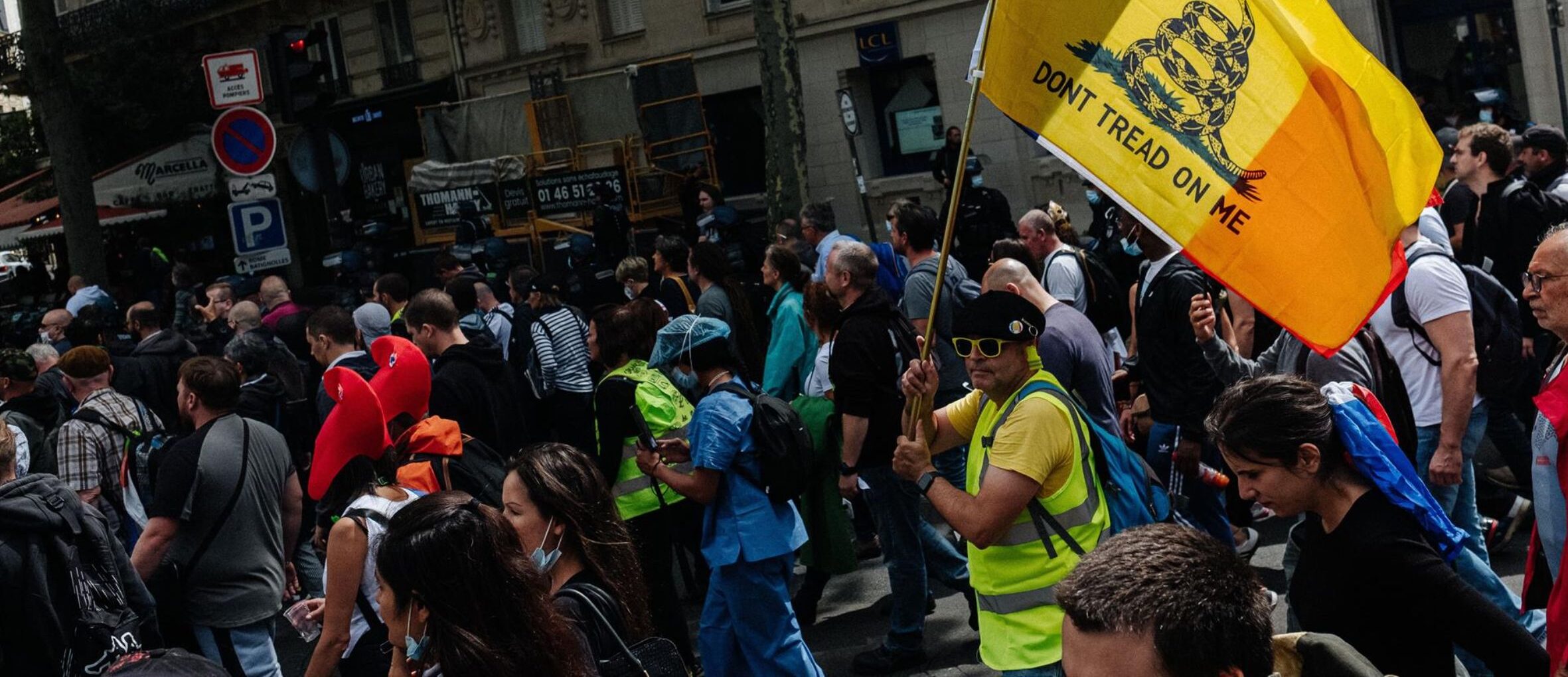 Una de les manifestacions que hi ha hagut avui a l'estat francés
