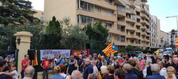 Manifestació Perpinyà per l'alliberament de Puigdemont