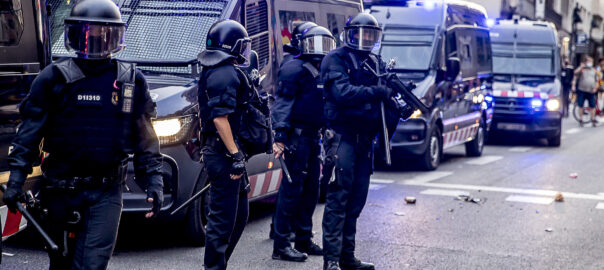 Imatge d'arxiu d'unes unitats de la BRIMO (fotografia: Albert Salamé).