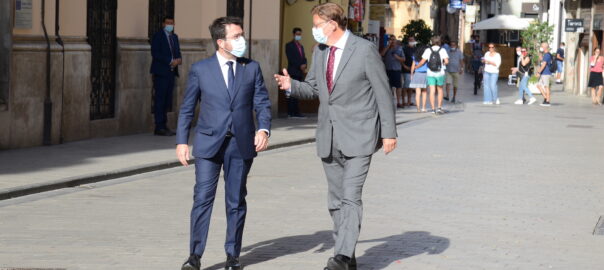 Pere Aragones i Ximo Puig-Palau de la Generalitat