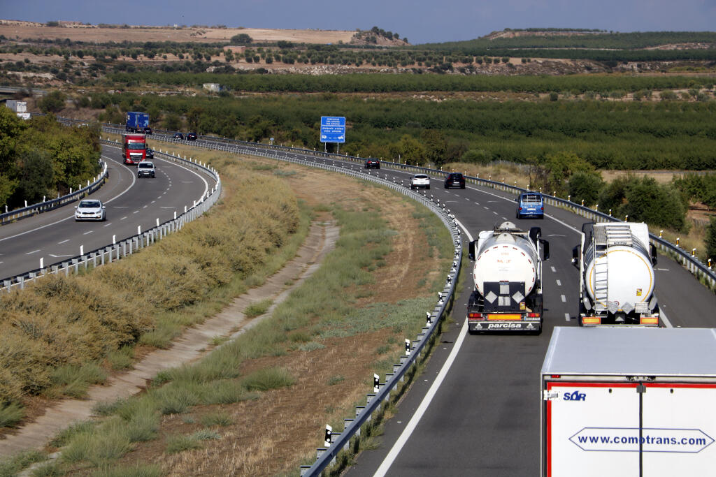 Imatge d'arxiu on es pot veure l'AP-2, a l'altura de Castelldans