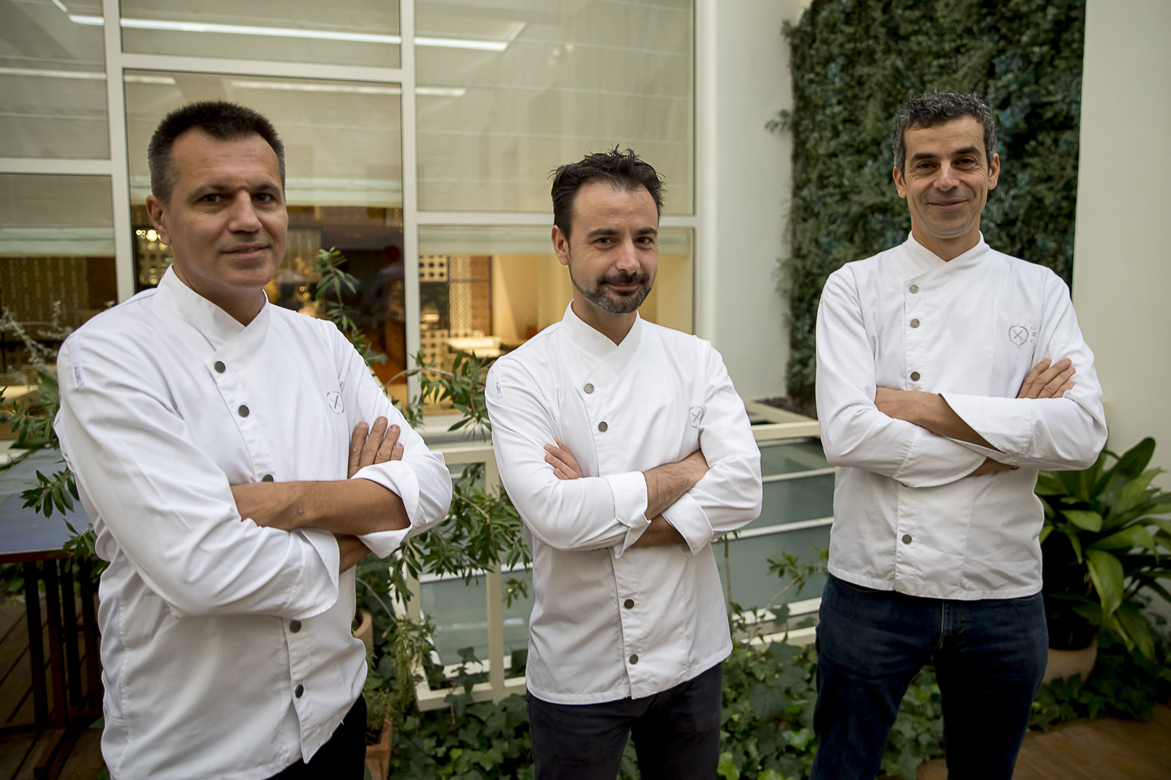 Oriol Castro, Eduard Xatruch i Mateu Casañas, responsables del restaurant Disfrutar.