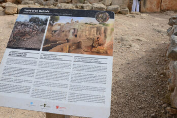 Poblat talaiòtic Torre d'en Galmés, a Menorca.