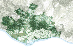 Mapa de la xarxa d'infraestructura verda de l'AMB
