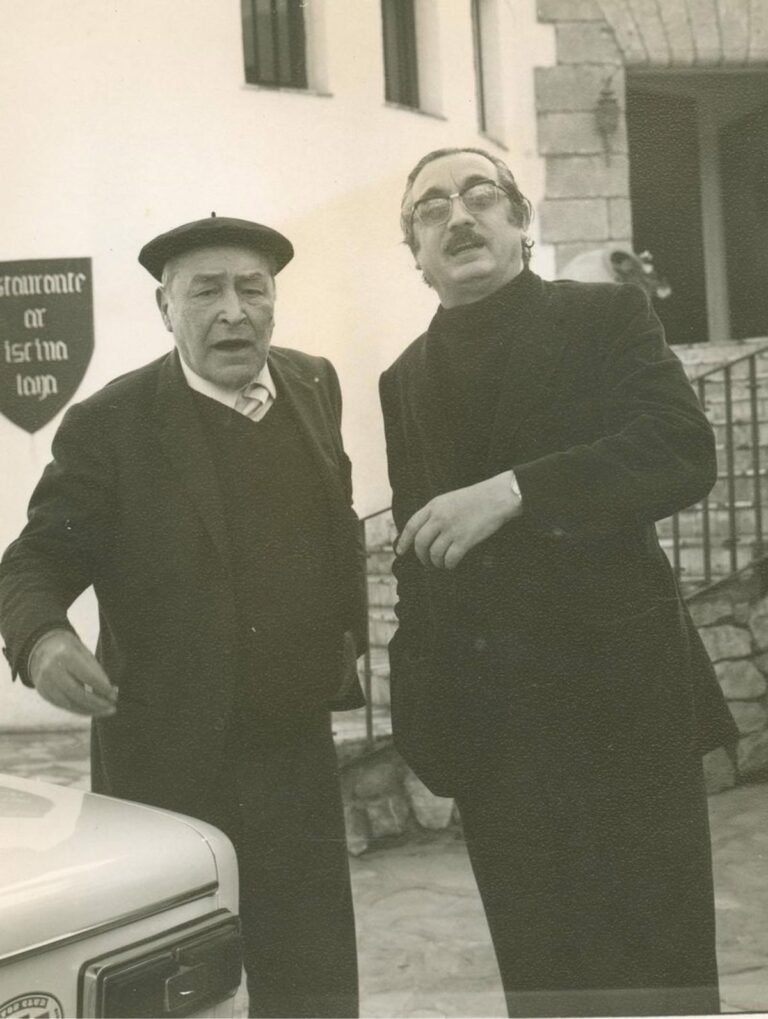 Joan Fuster amb Josep Pla, imatge procedent de l'Arxiu Joan Fuster.