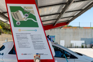 Rètol informatiu de la fotolinera de Sant Climent de Llobregat.