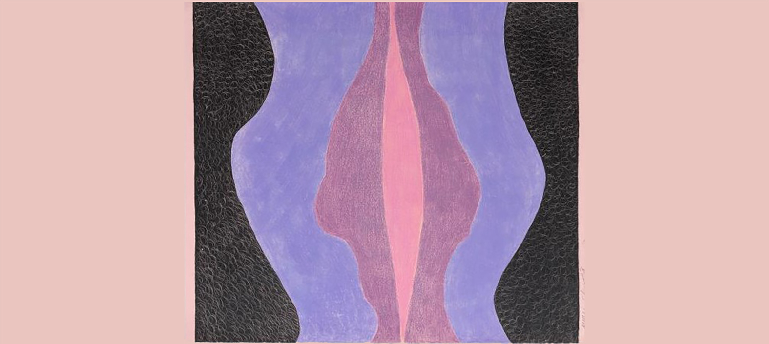 'Vulva', 1968, de la pintora ampostina. Cera sobre cartró.