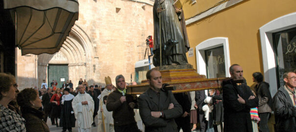 Processó de Sant Antoni a Ciutadella (fotografia: Prats i Camps)