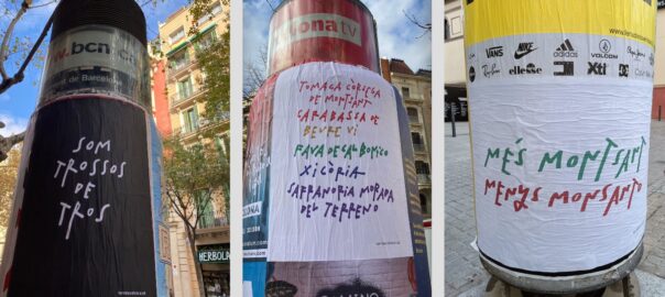 Els cartells obra de Jordi Boldú per al projecte 'Llavors vivies i sobiranes'.