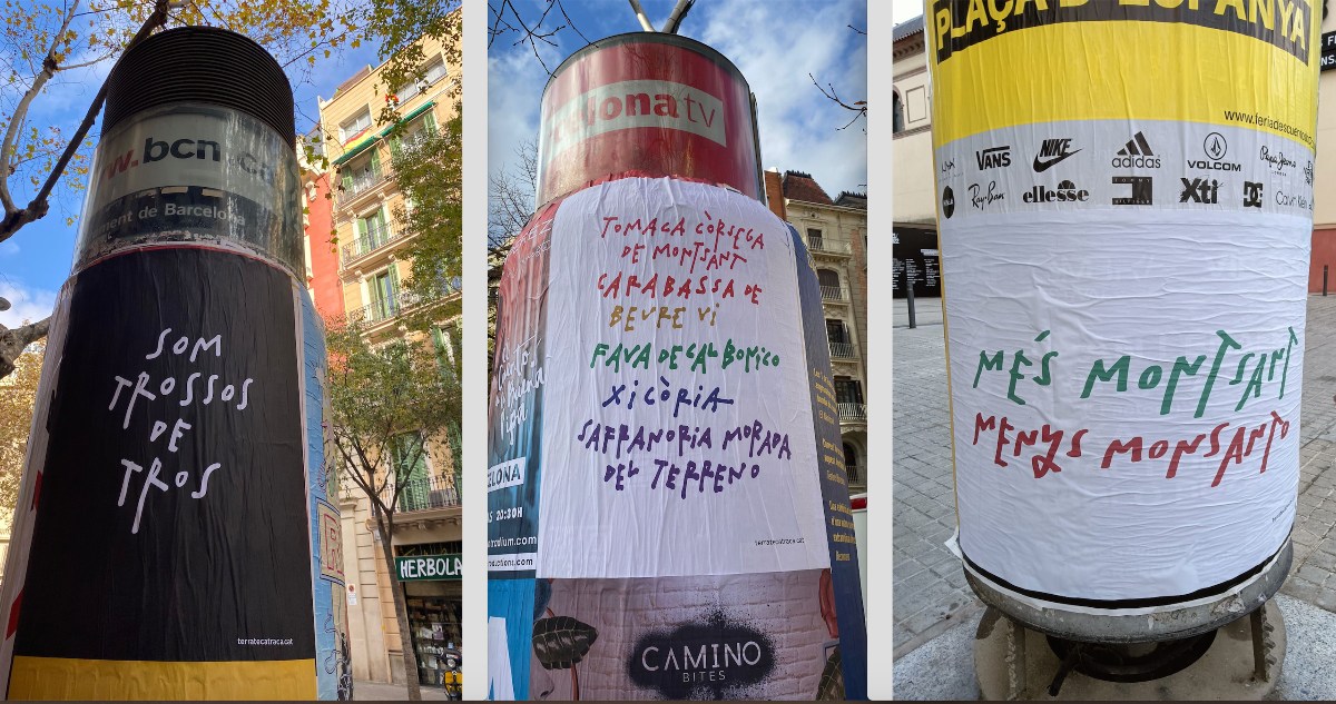 Els cartells obra de Jordi Boldú per al projecte 'Llavors vivies i sobiranes'.