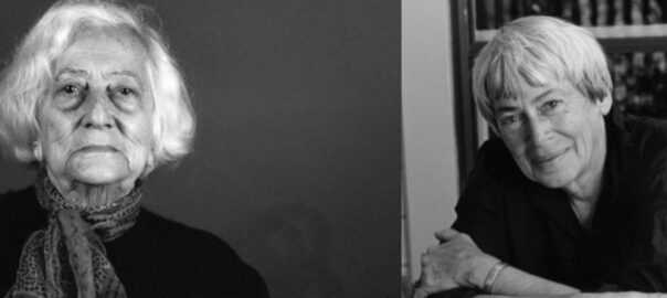 Anna Murià (fotografia de Toni Catany) i Ursula K. Le Guin.