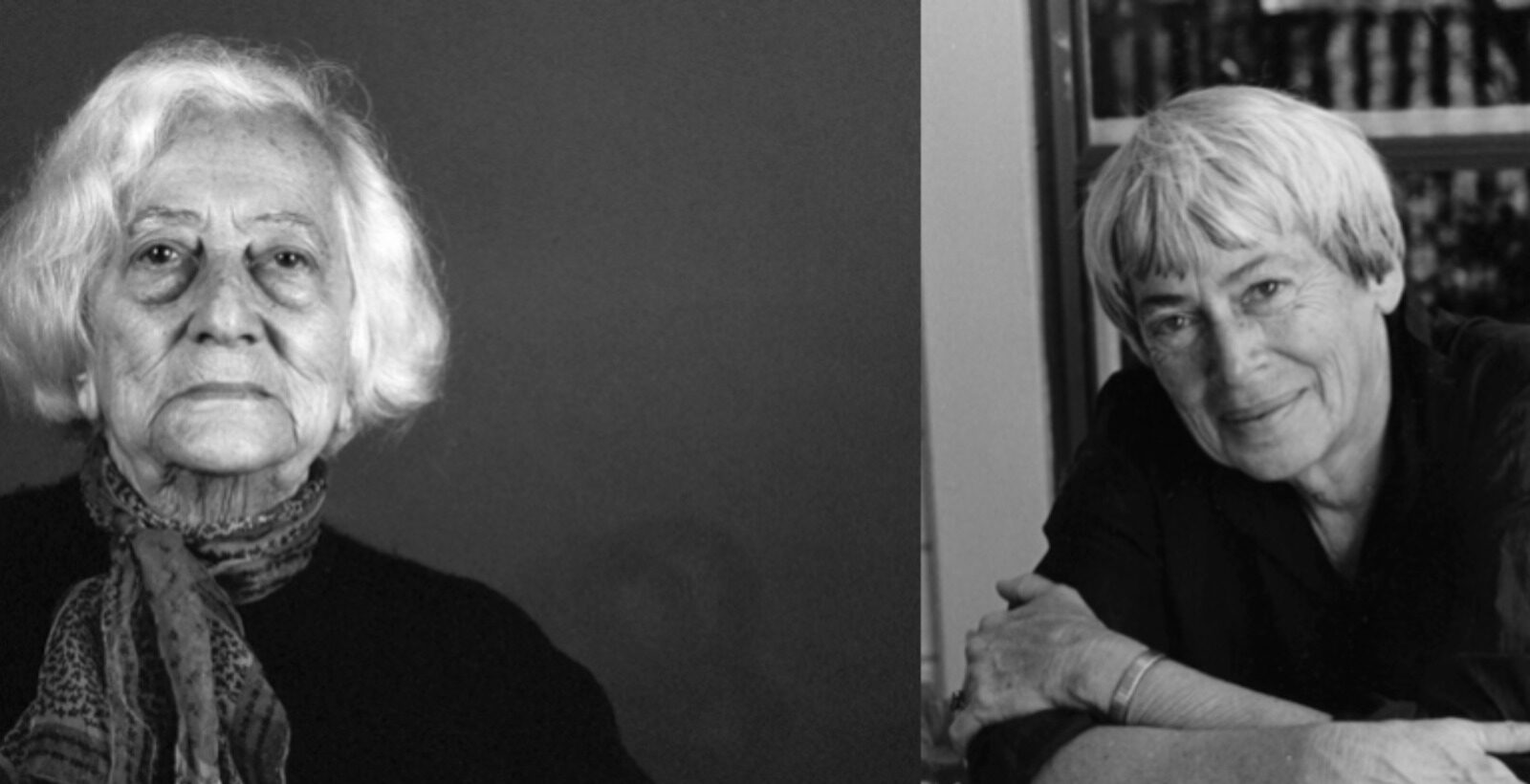 Anna Murià (fotografia de Toni Catany) i Ursula K. Le Guin.