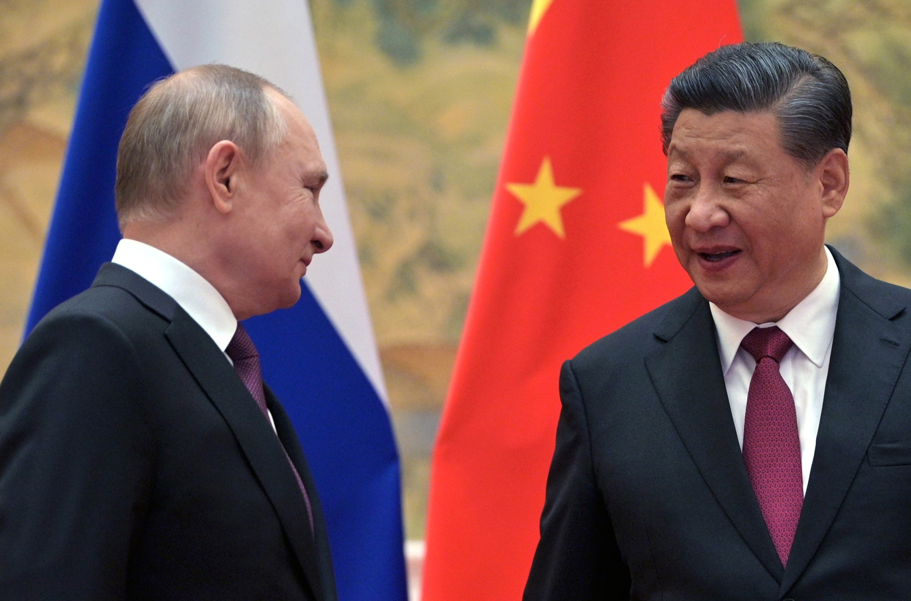 Fotografia d'arxiu d'una trobada de Vladímir Putin i Xi Jinping a Pequin
