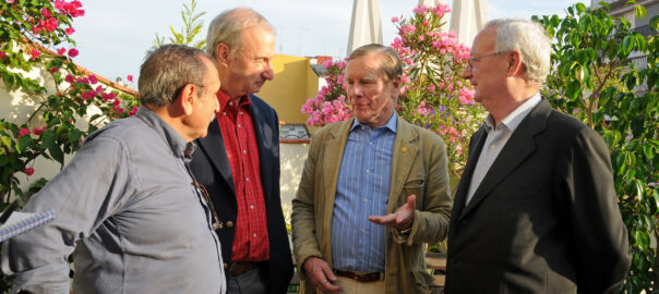 D'esquerra a dreta: Eliseu Climent, Thomas Glick, Timothy Towell i Ricard Pérez Casado.