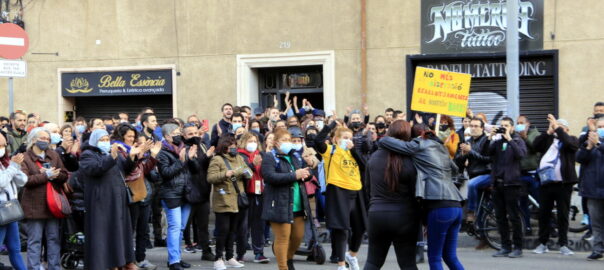 Imatge d'arxiu d'un desnonament al barri de Sants de Barcelona