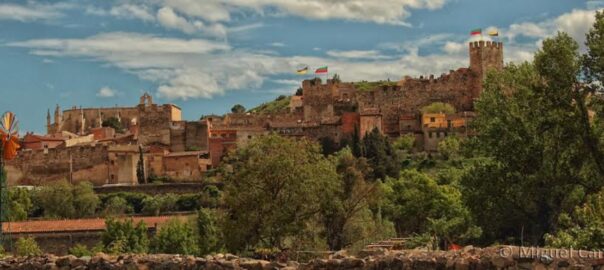 Fotografia de l’'skyline' montblanquí (© Miguel Campo).