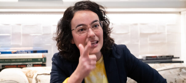 Leticia Asenjo, ahir a Barcelona (Foto: Adiva Koenigsberg)