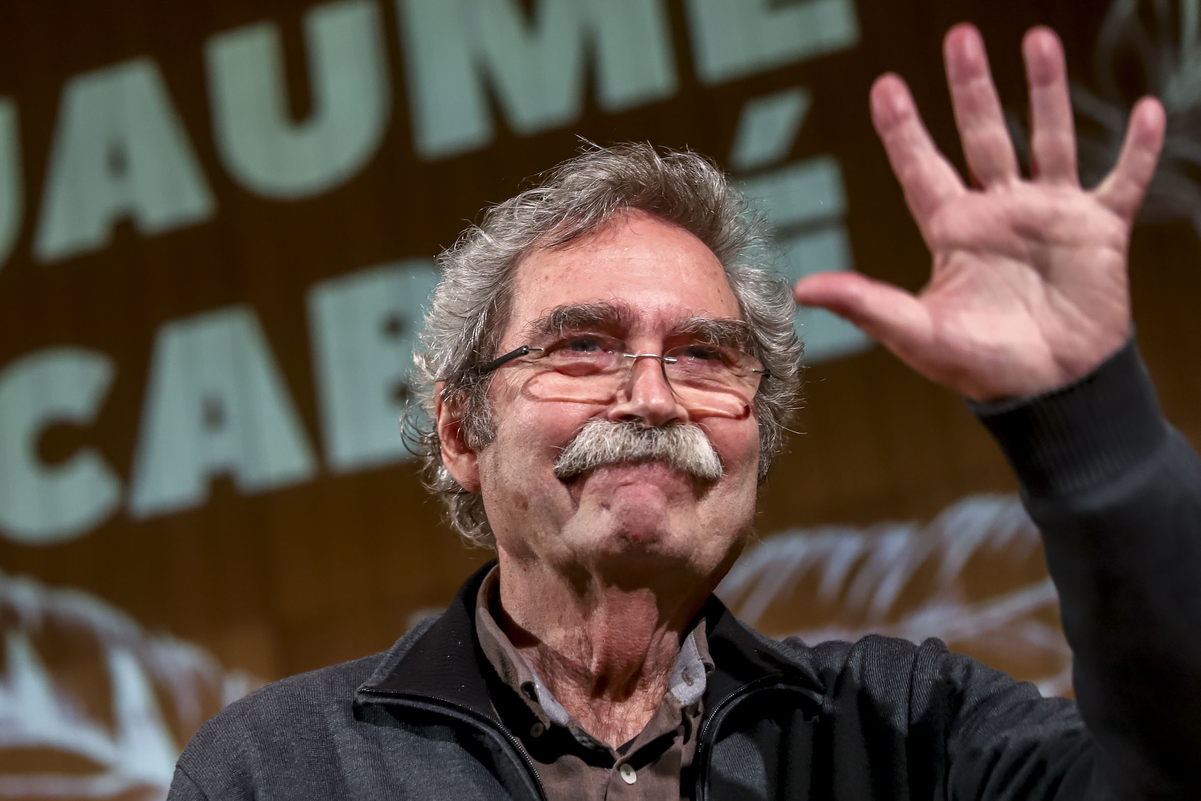 Jaume Cabré ahir a l'Ateneu Barcelonès (fotograria: Albert Salamé).