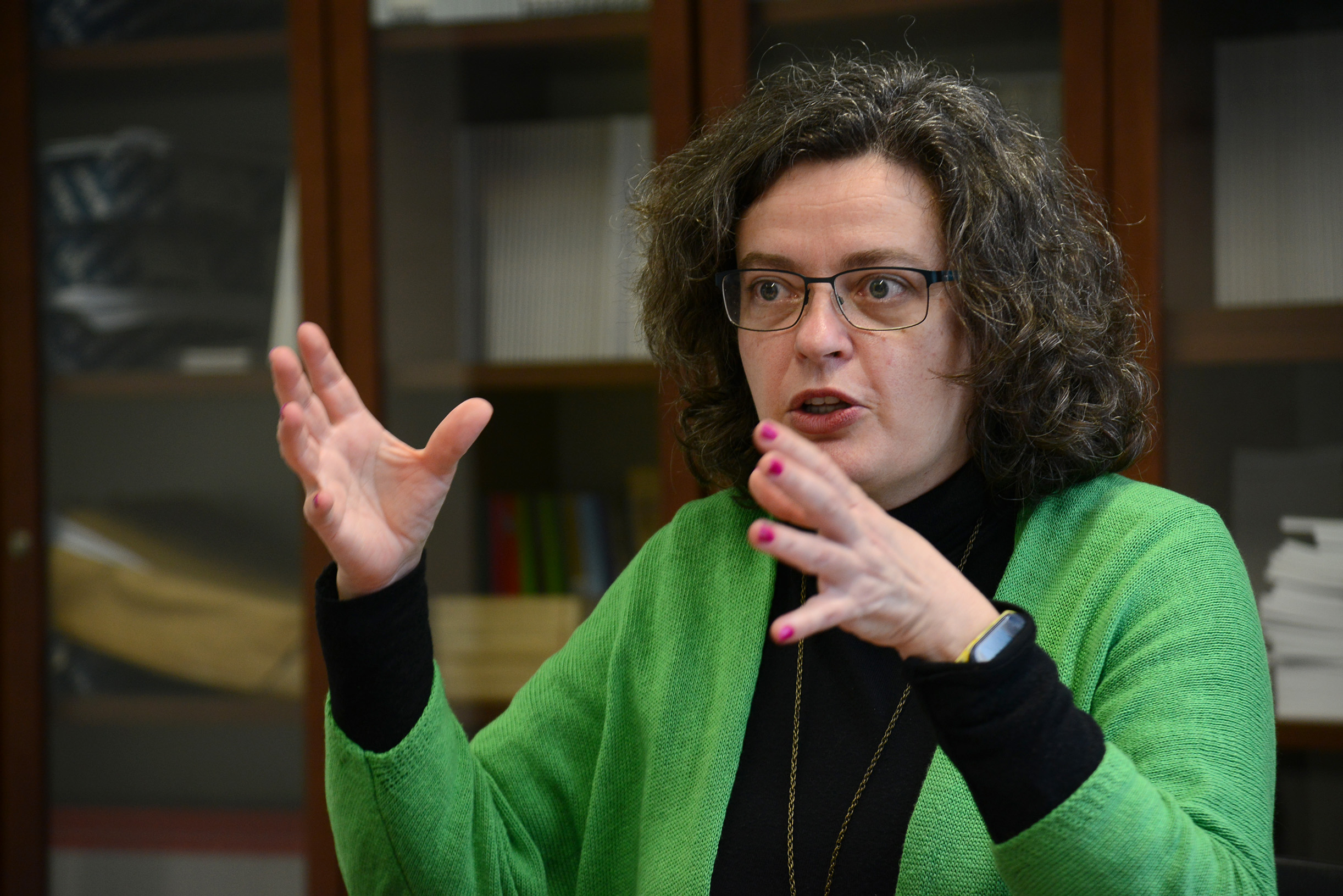 La presidenta d'ACPV, Anna Oliver, en una imatge d'arxiu (fotografia: Prats i Camps).