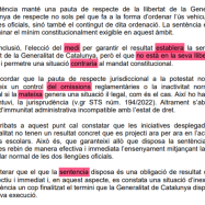 La resolució que imposa el 25% de castellà té més de 120 faltes