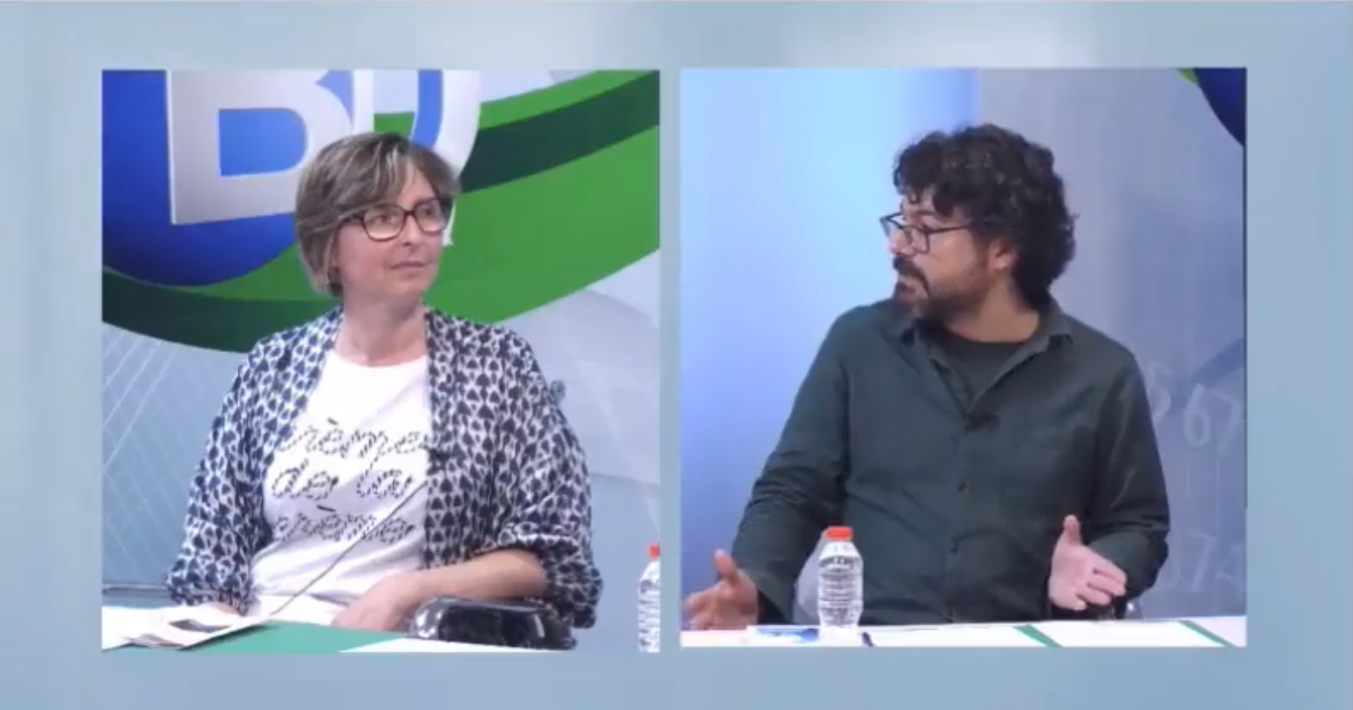 Darocas i Chulià, a la tertúlia de 'BDC'. Fotografia: Televisió Comarcal.