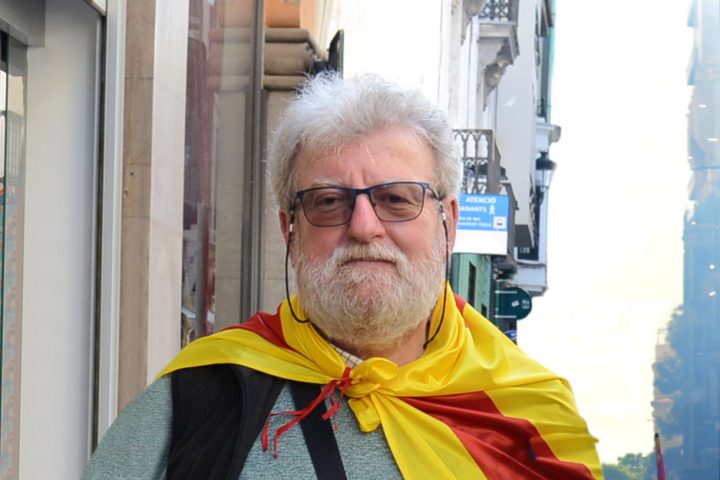 Jaume Sastre a la manifestació pel 25 d'Abril celebrada el 7 de maig a Castelló (Fotografia: Prats i Camps)