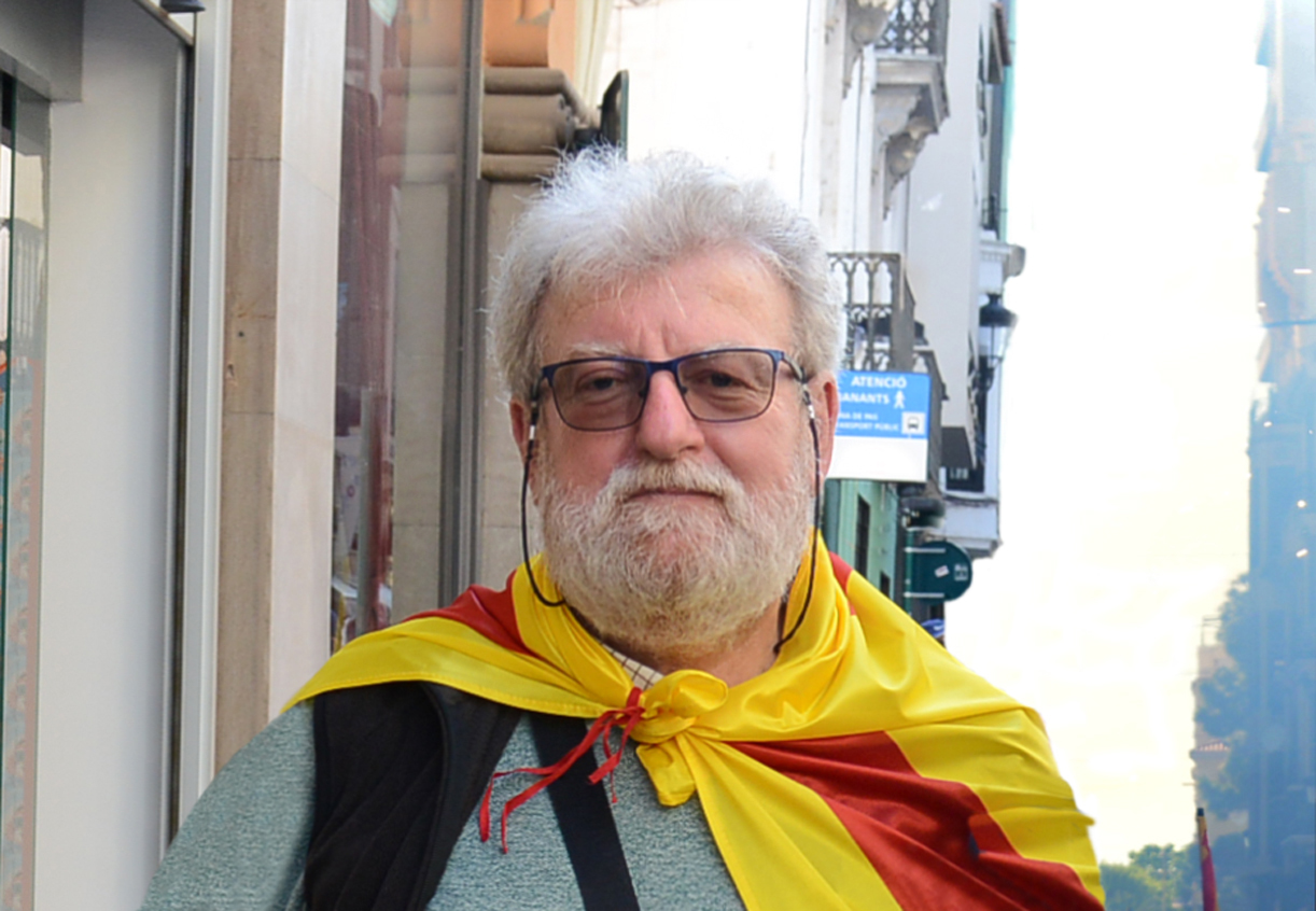 Jaume Sastre a la manifestació pel 25 d'Abril celebrada el 7 de maig a Castelló (Fotografia: Prats i Camps)