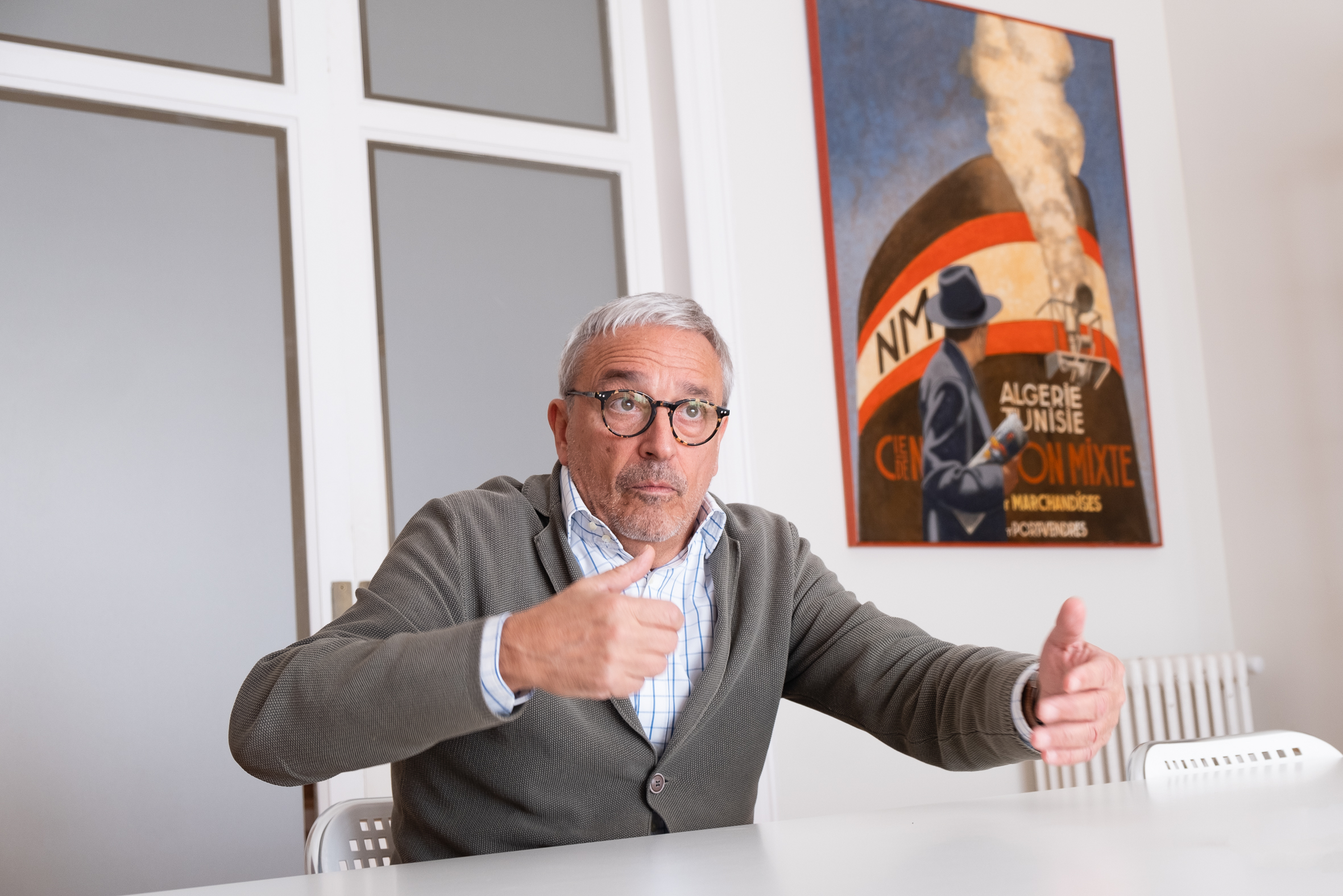 Xavier Melero en una fotografia d'arxiu al seu despatx (fotografia: Adiva Koenigsberg)