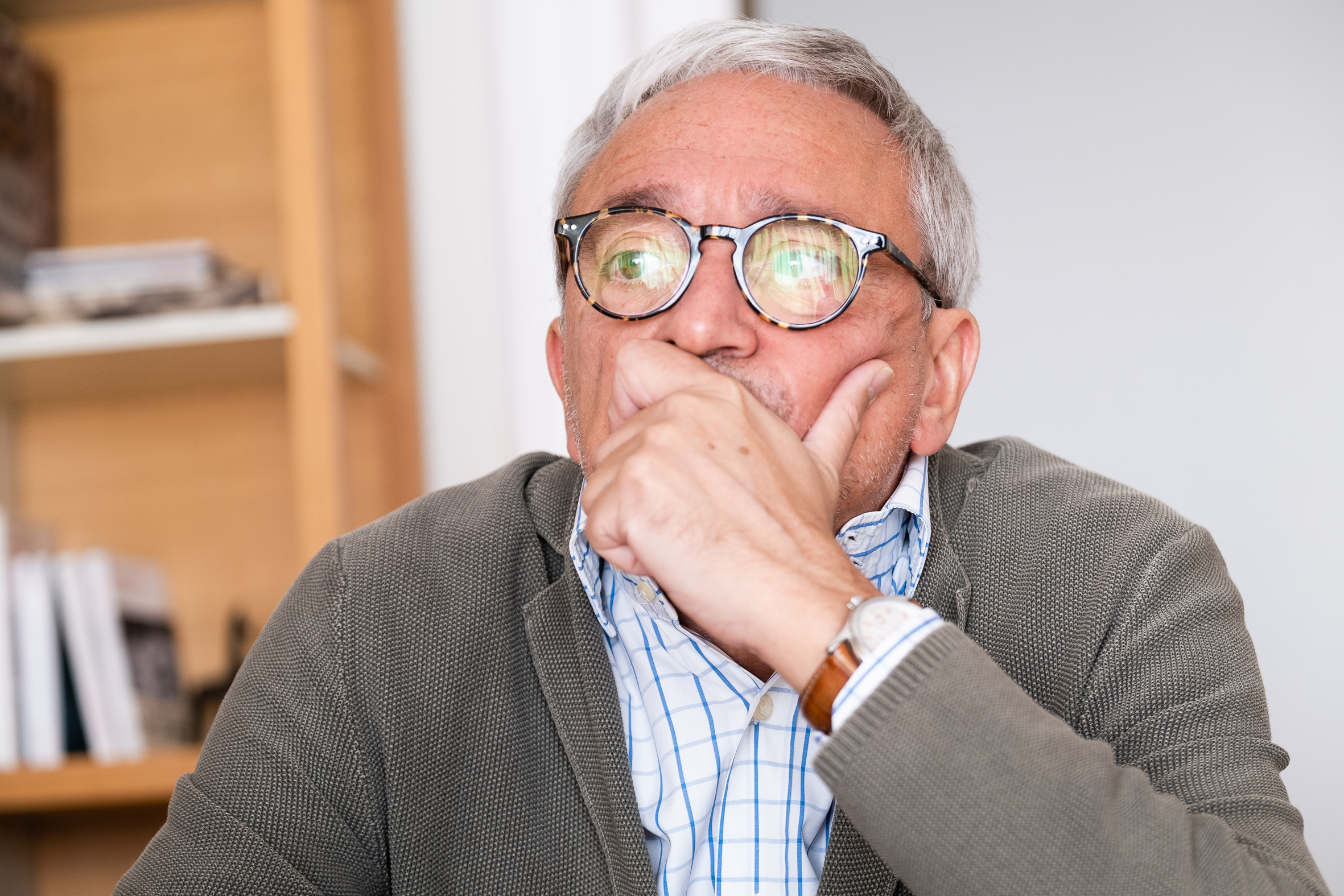 Xavier Melero, ahir al seu despatx de Barcelona (Foto: Adiva Koenigsberg)