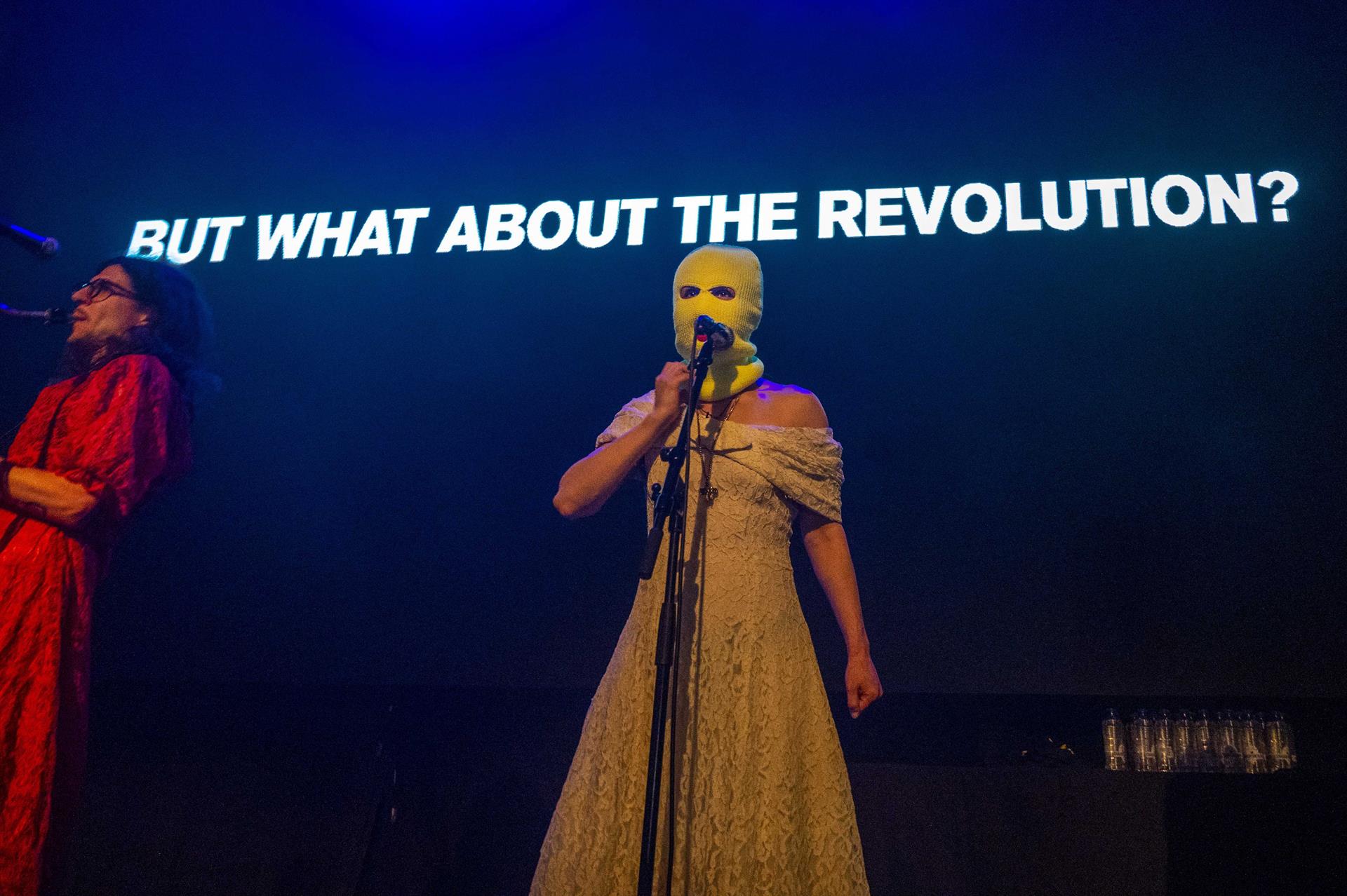 Pussy Riots en una de les seves actuacions.