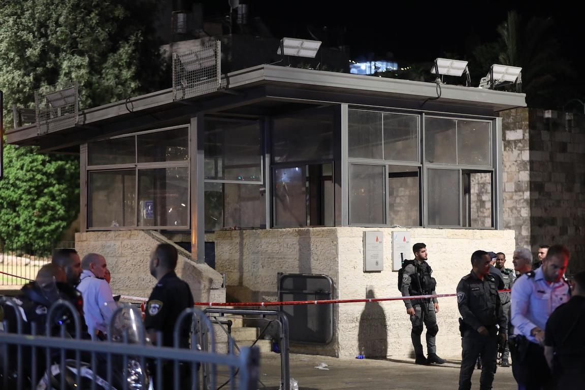 Lloc de control a Jerusalem on ha tingut lloc l'agressió. Fotografia d'Abir Sultan