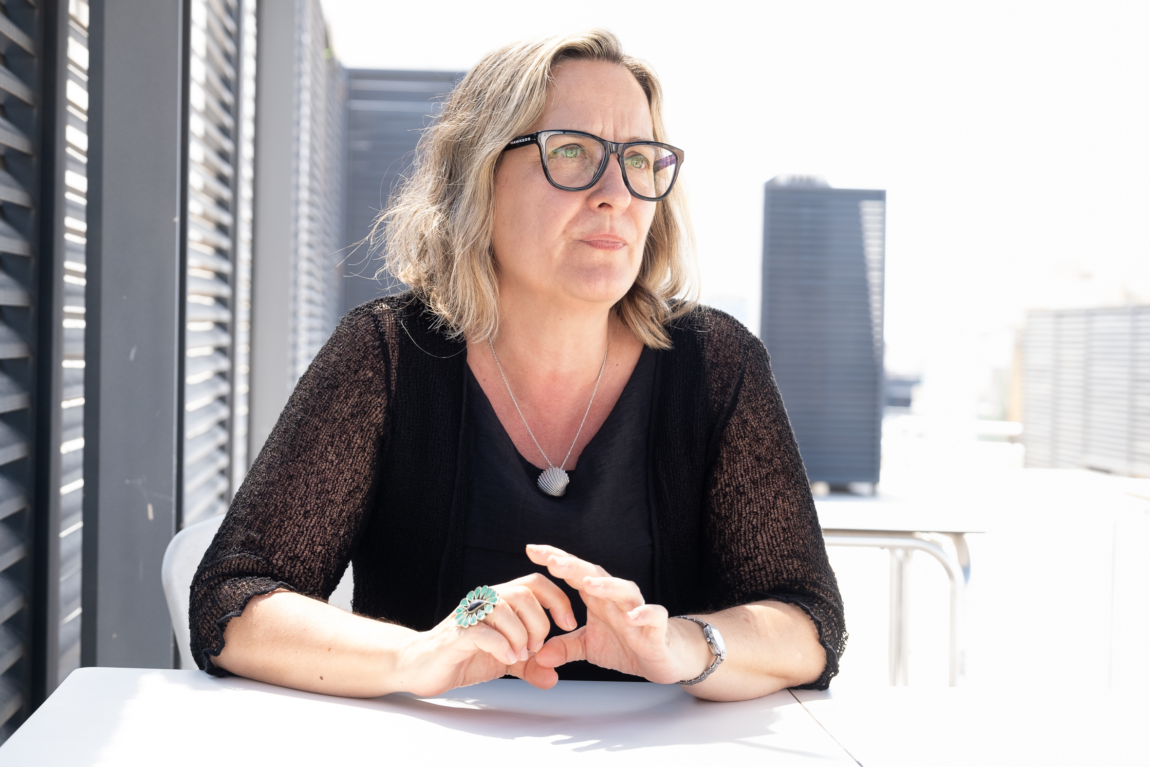 Anna Fornés, dimecres a Barcelona (Foto: Adiva Koenigsberg)