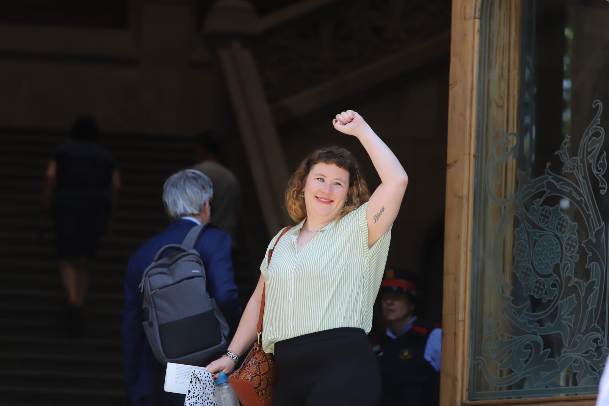 La Gina, una militant d'Endavant a qui la fiscalia demanava vuit anys d'expulsió de l'estat espanyol.